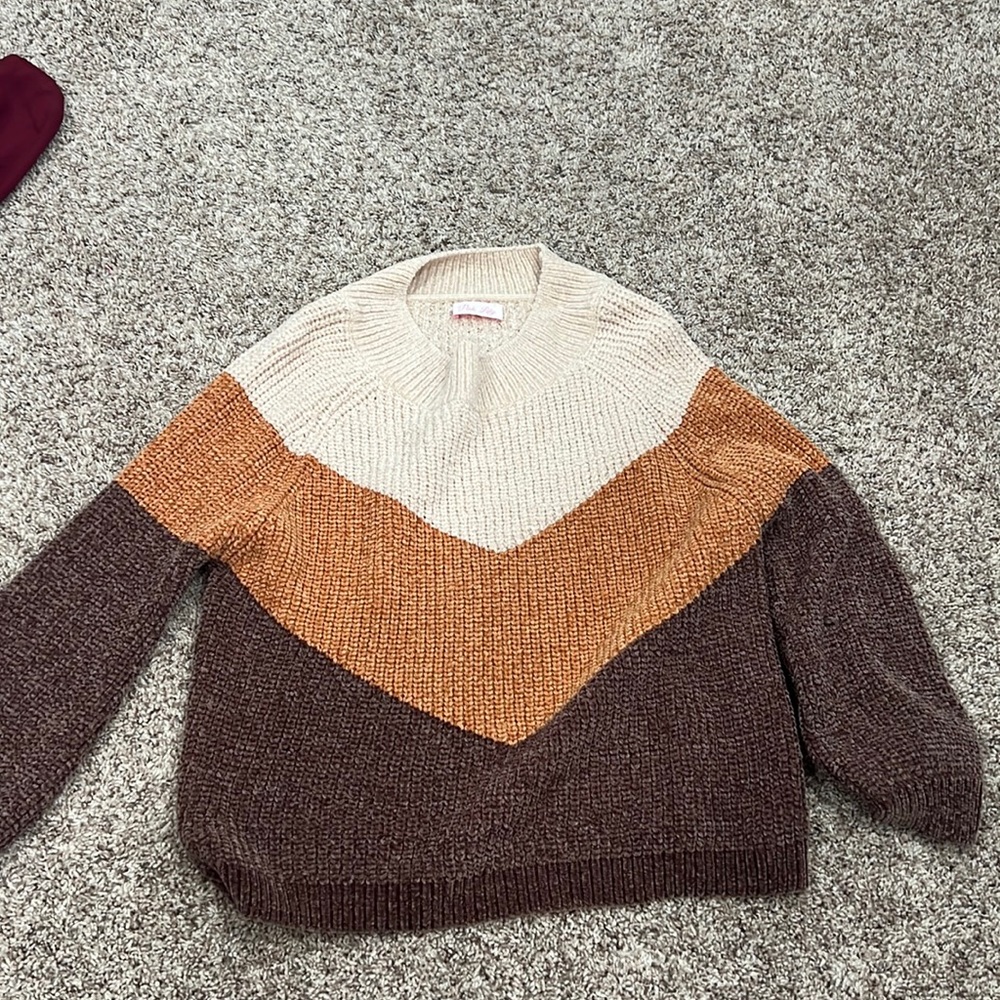 Pink Lily Color block Sweater
